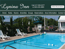 Tablet Screenshot of lyninainn.com